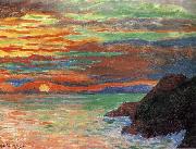 Diego Rivera SunSet oil painting artist